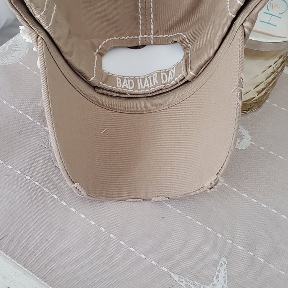 ❤️BESTSELLER❤️Khaki Bad Hair Day  baseball cap - Picture 5 of 8
